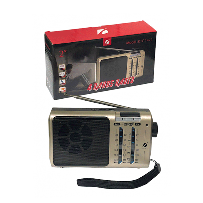 KTF-1472 Radio Portable Retro Vintage Bluetooth 