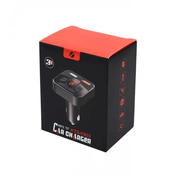 KTS-C933 Transmissor Veicular FM Bluetooth 