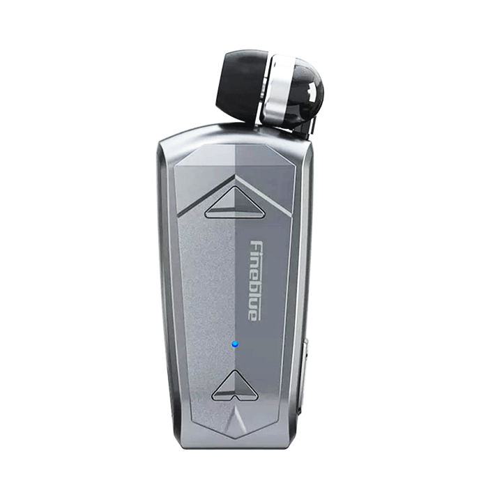 Fineblue F520 In-ear Bluetooth Handsfree Clip-On Earphone - Color: Silver