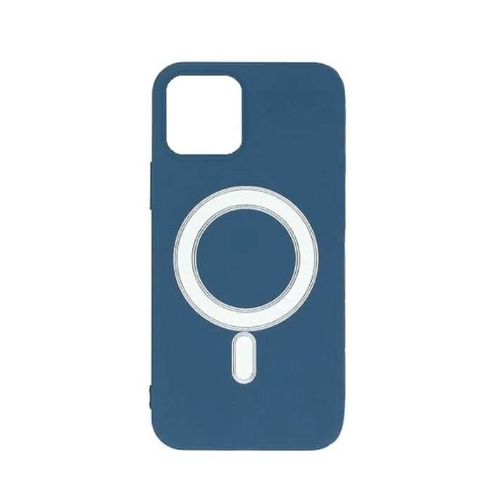 Magsafe Back Cover HQ For Iphone 14 Plus - Color : Dark Blue
