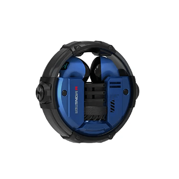 Monster XKT10 Earbud Bluetooth Earphones With Charging Case - Color : Dark Blue