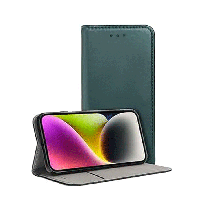 Smart Magnetic case for Samsung Galaxy S24 Plus dark green