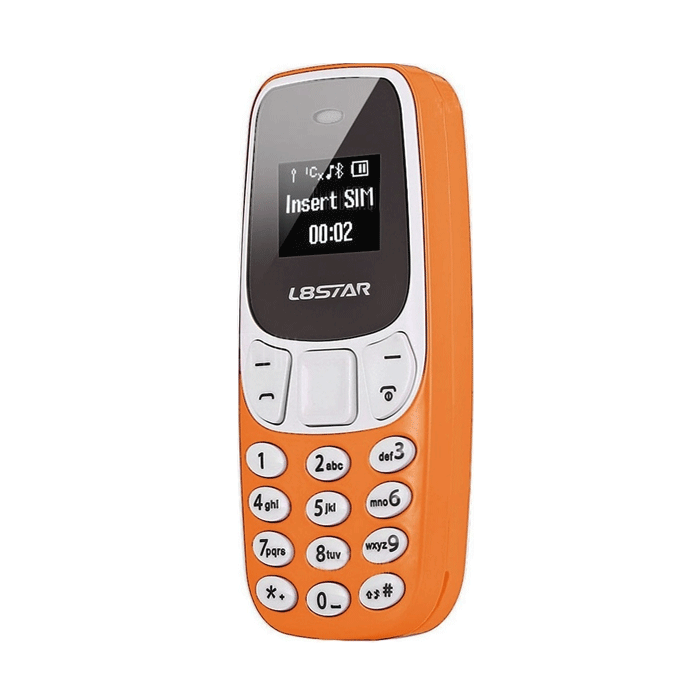 L8STAR BM10 Mini Quad Band Unlocked Phone With Greek Menu - Color : Orange