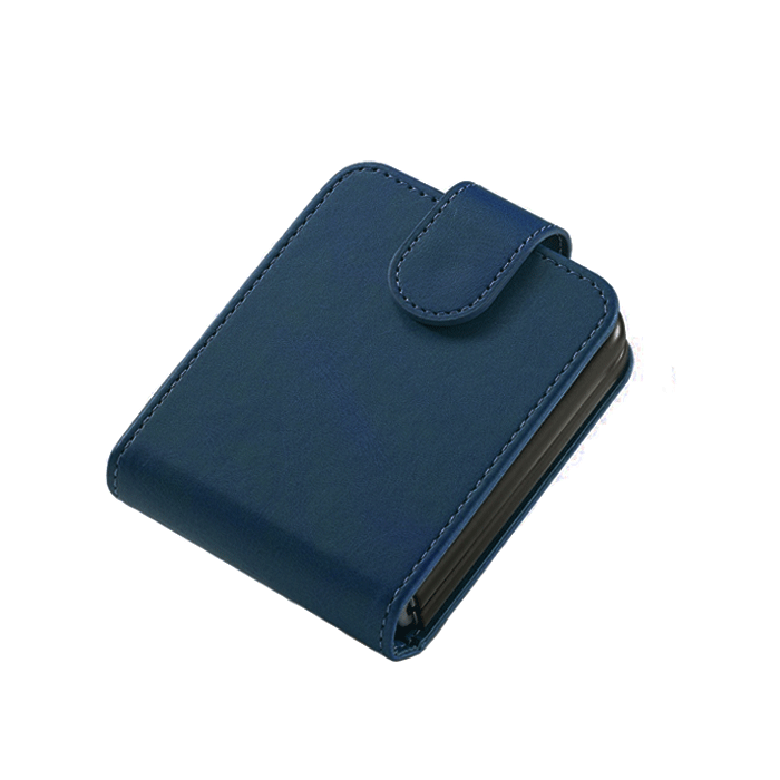 Book Case With Clip For Samsung Galaxy Z Flip 5 - Color : Dark Blue