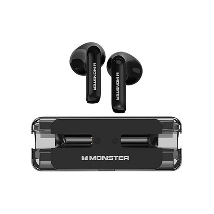 Monster XKT08 Earbud Bluetooth Earphones With Charging Case - Color : Black